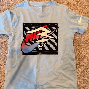 Nike Light Blue Tee with Logo